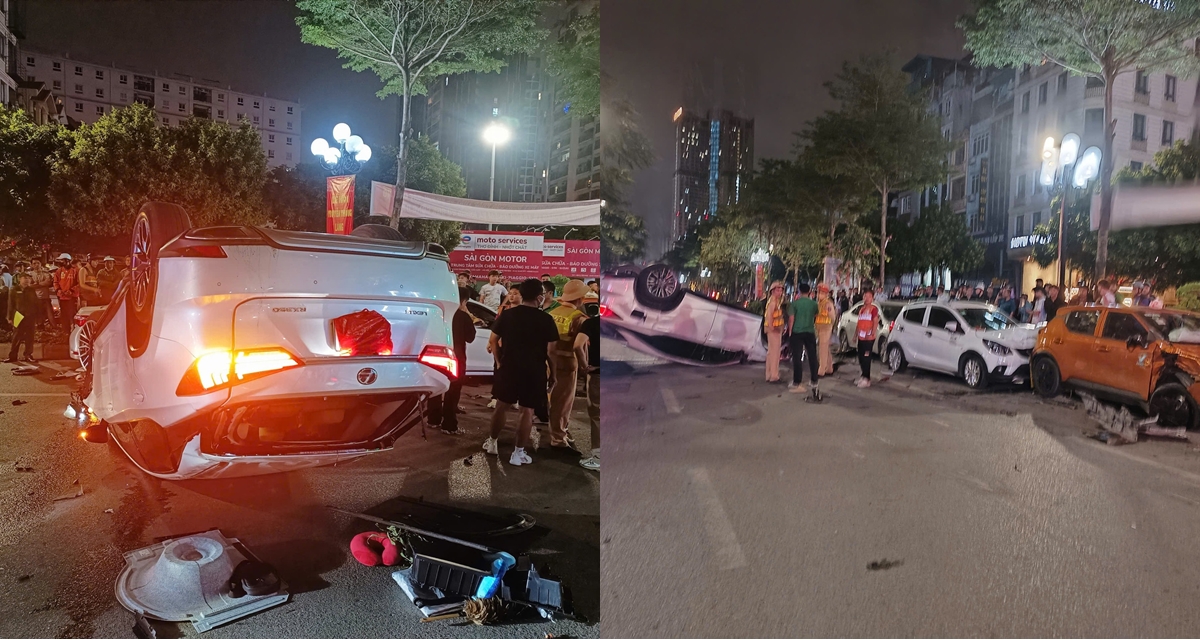 Camera ghi lại biểu hiện bất thường của xe Lexus trước khi g&acirc;y tai nạn li&ecirc;n ho&agrave;n ở Trung K&iacute;nh