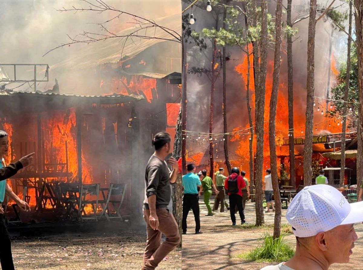 Hiện trường vụ ch&aacute;y khu kinh tế đ&ecirc;m Măng Đen, h&eacute; lộ nguy&ecirc;n nh&acirc;n ban đầu