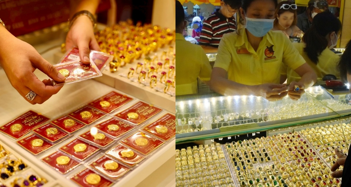 Gi&aacute; v&agrave;ng h&ocirc;m nay (chiều 27/3): DOJI, PNJ, Bảo T&iacute;n Mạnh Hải giảm, v&agrave;ng thế giới tăng trở lại, dự b&aacute;o tiếp tục biến động