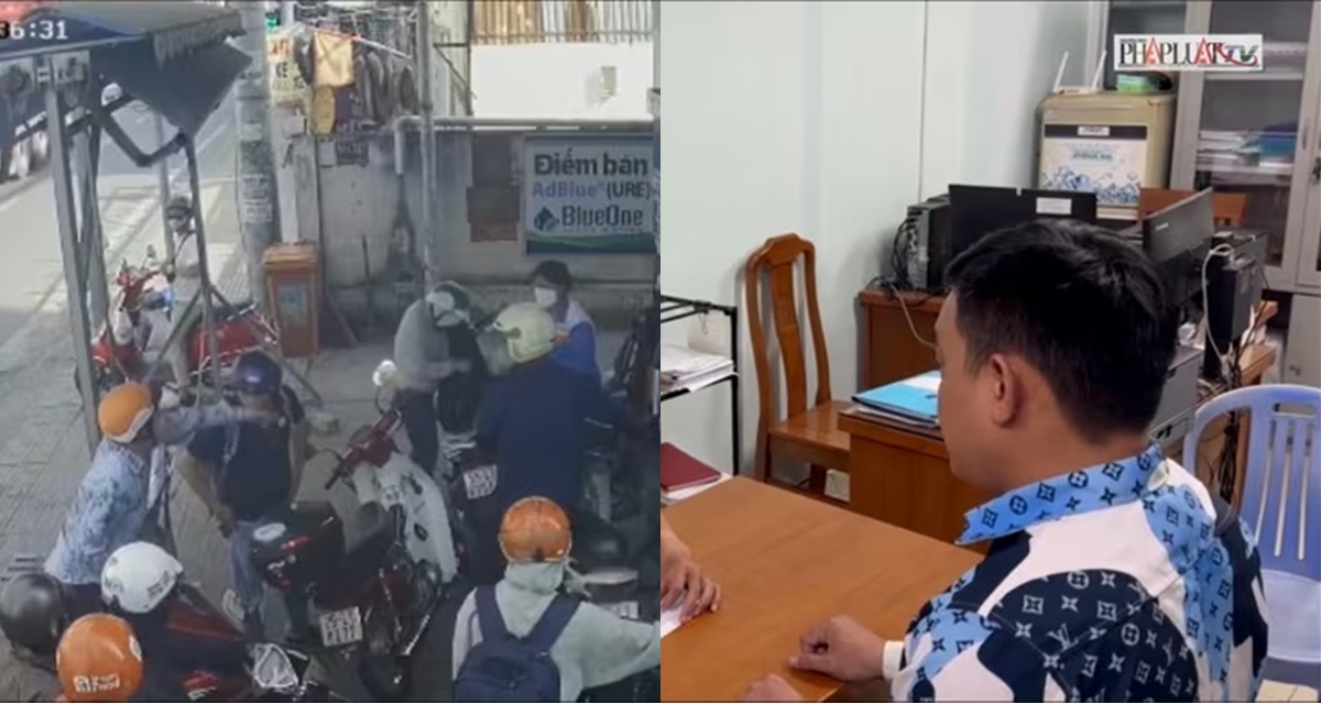 C&ocirc;ng an th&ocirc;ng tin vụ 2 người đ&agrave;n &ocirc;ng đ&aacute;nh nhau khi xếp h&agrave;ng đổ xăng, đ&atilde; r&otilde; nguồn cơn sự việc