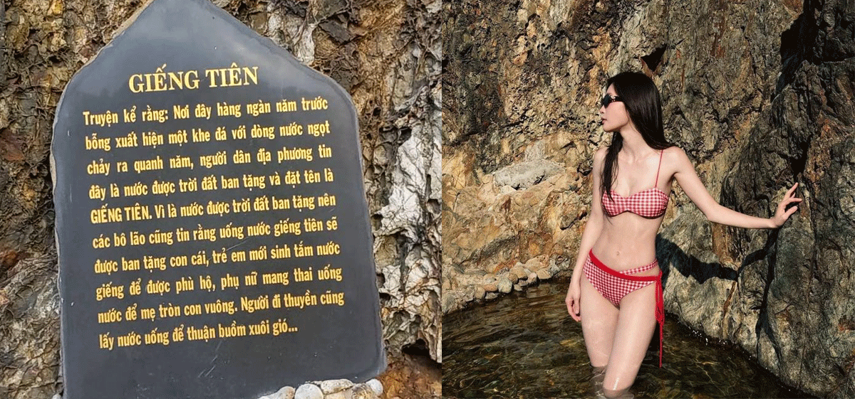 Juky San l&agrave; ai? Tranh c&atilde;i việc Juky San mặc bikini xuống tắm tại Giếng Ti&ecirc;n &ndash; địa điểm linh thi&ecirc;ng