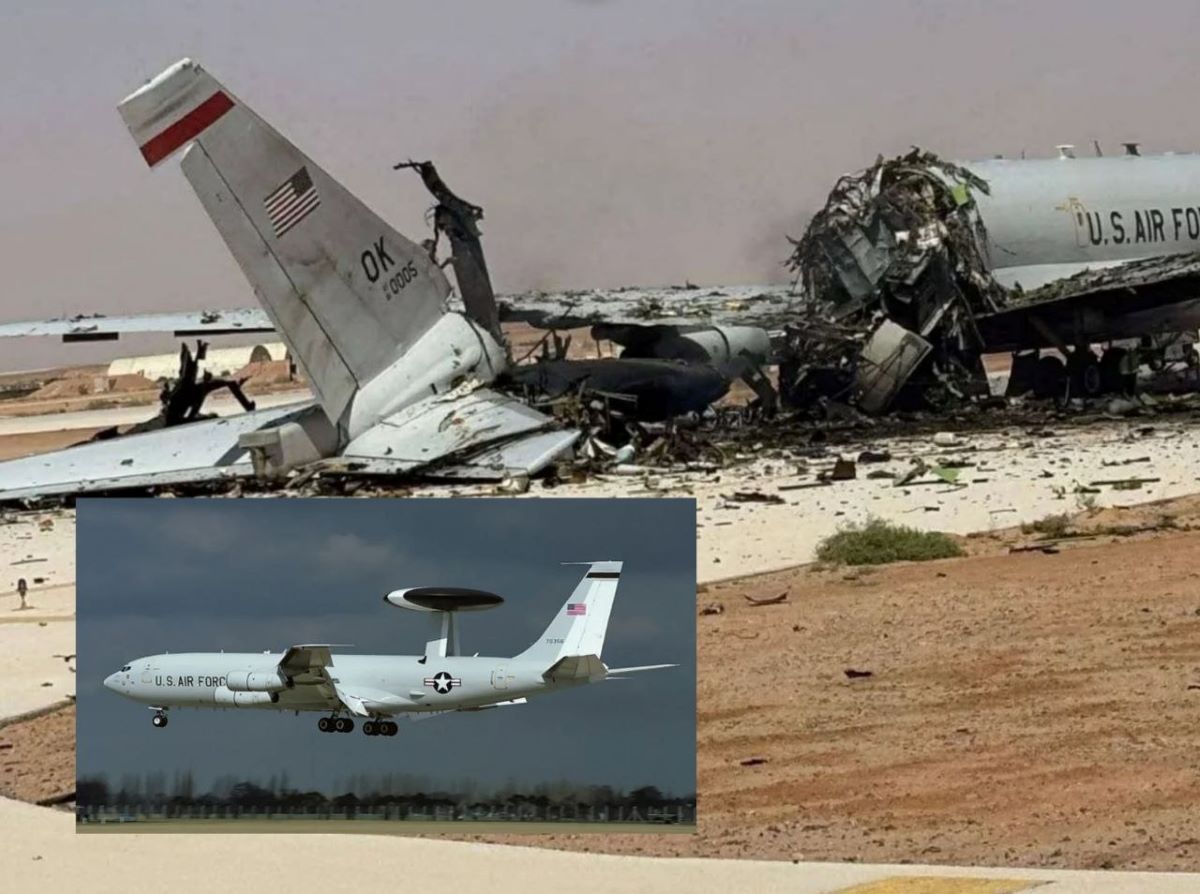 Cận cảnh x&aacute;c m&aacute;y bay qu&yacute; hiếm của Mỹ bị đ&aacute;nh tan n&aacute;t sau đ&ograve;n tấn c&ocirc;ng từ Iran