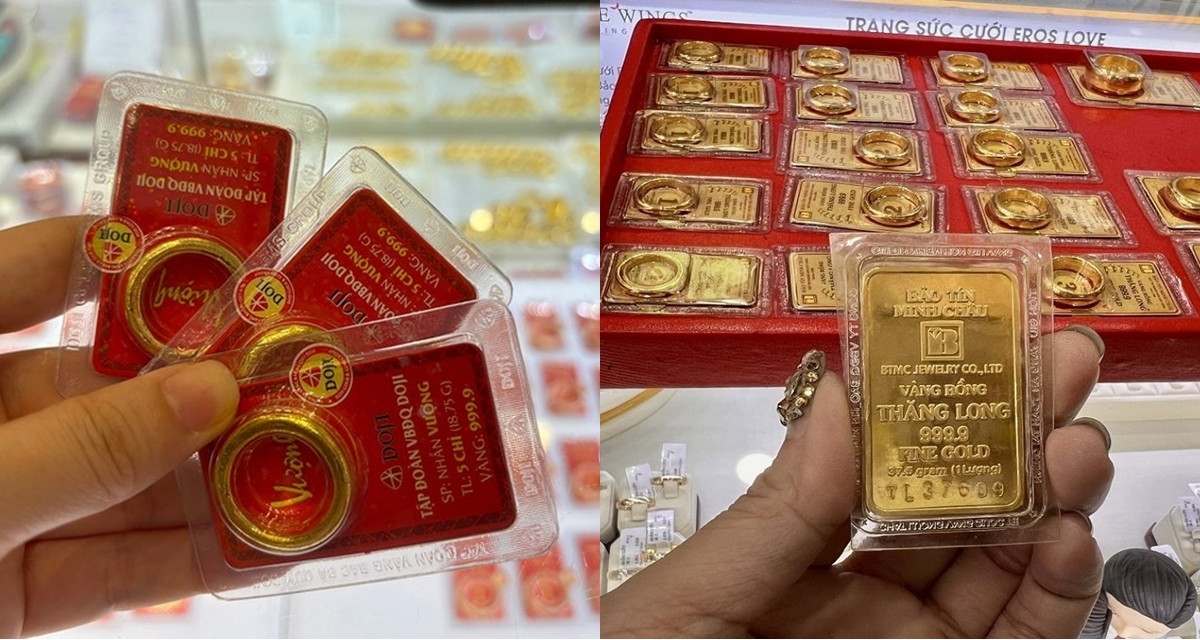 Gi&aacute; v&agrave;ng h&ocirc;m nay: Đồng loạt quay đầu giảm, dự b&aacute;o sẽ tiếp tục g&acirc;y bất ngờ