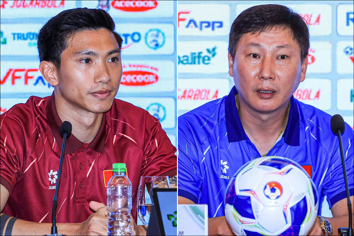 Văn Hậu \'tuy&ecirc;n bố cứng\' trước ng&agrave;y t&aacute;i đấu Malaysia, HLV Kim Sang-sik dự đo&aacute;n tỷ số cho ĐT Việt Nam