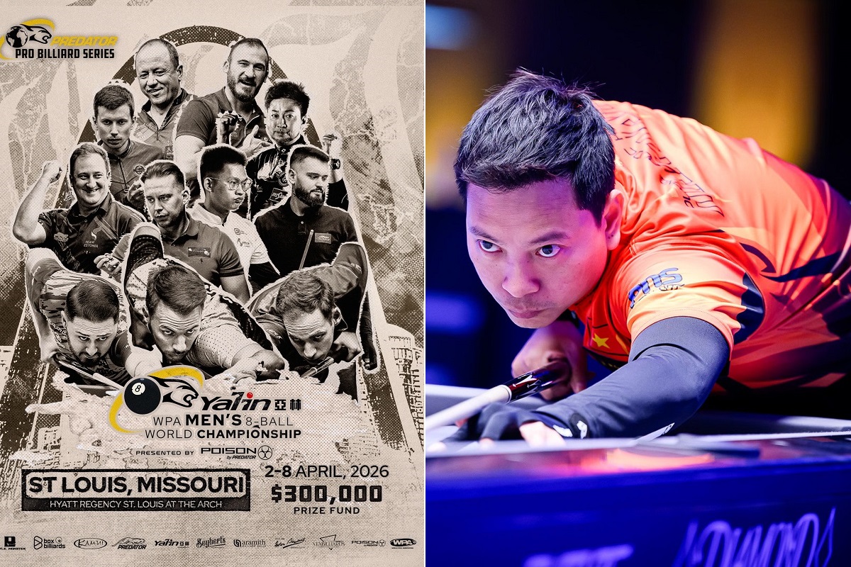Giải billiards v&ocirc; địch Thế giới 8 bi nam 2026: Tiền thưởng cho&aacute;ng ngợp, Ho&agrave;ng Sao khi n&agrave;o thi đấu?