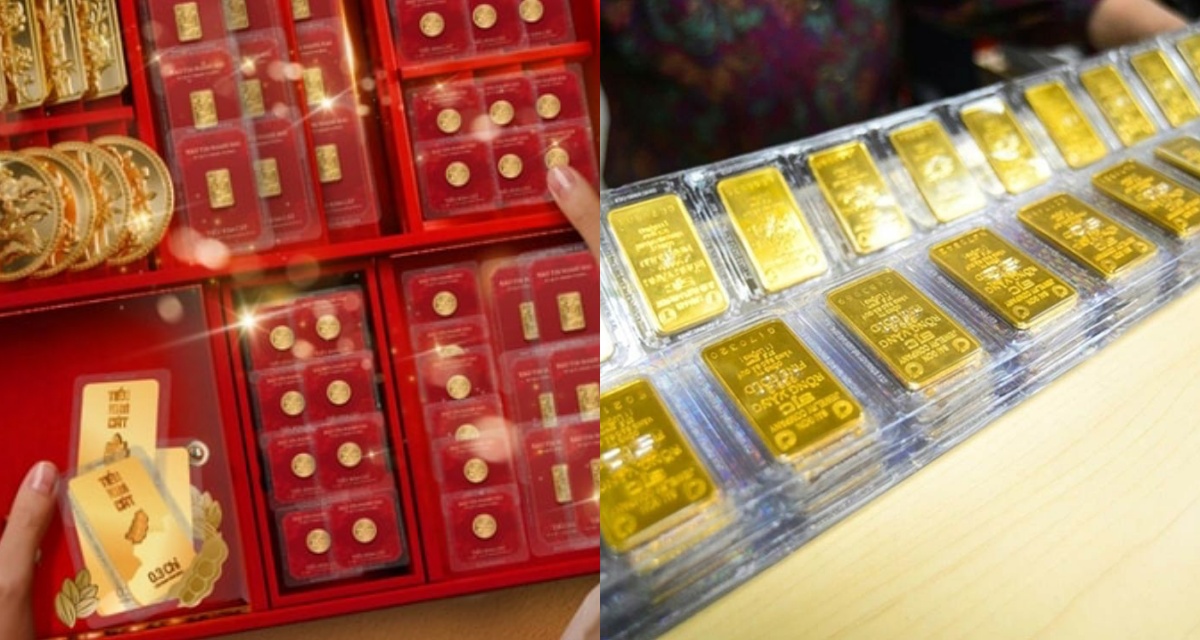 Gi&aacute; v&agrave;ng h&ocirc;m nay (trưa 1/4): Tăng phi&ecirc;n thứ 3 li&ecirc;n tiếp, v&agrave;ng SJC lập mốc mới, ch&ecirc;nh lệch vẫn cao