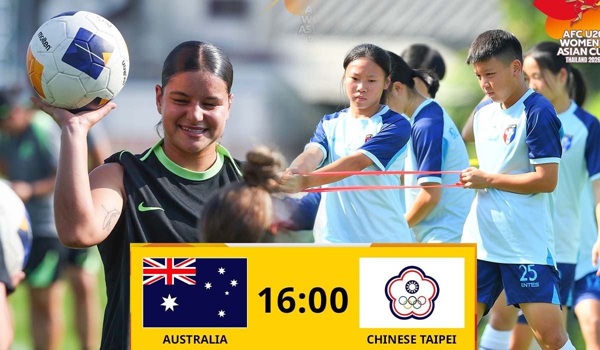 Kết quả b&oacute;ng đ&aacute; U20 &Uacute;c vs U20 Đ&agrave;i Loan - VCK Asian Cup 2026: Ứng vi&ecirc;n v&ocirc; địch thị uy sức mạnh?