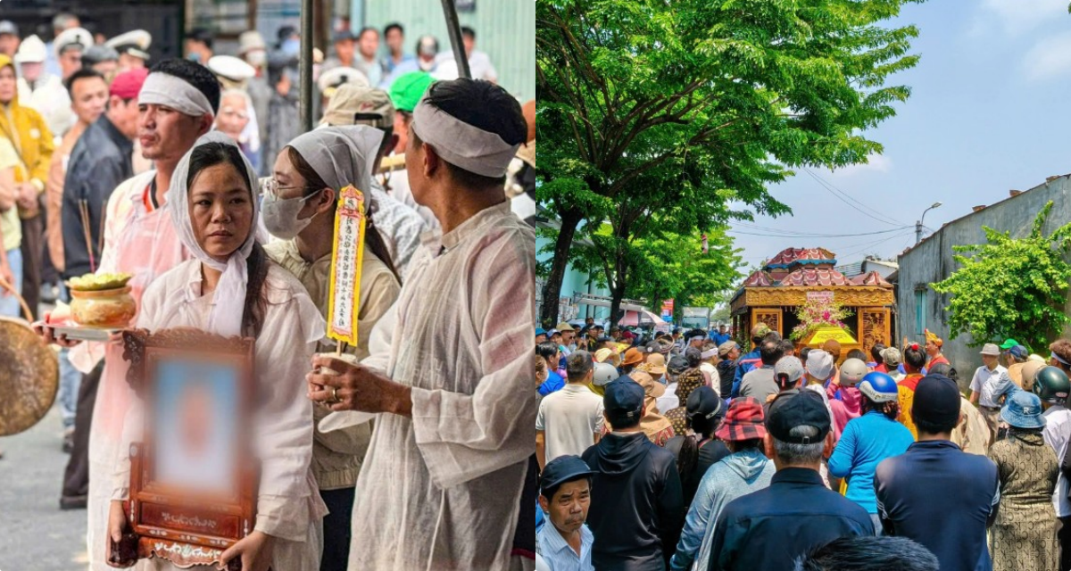 Rơi nước mắt cảnh đ&aacute;m tang t&agrave;i xế taxi bị s&aacute;t hại ở Quảng Trị: Con li&ecirc;n tục hỏi \'Cha đi đ&acirc;u vậy mẹ?\'