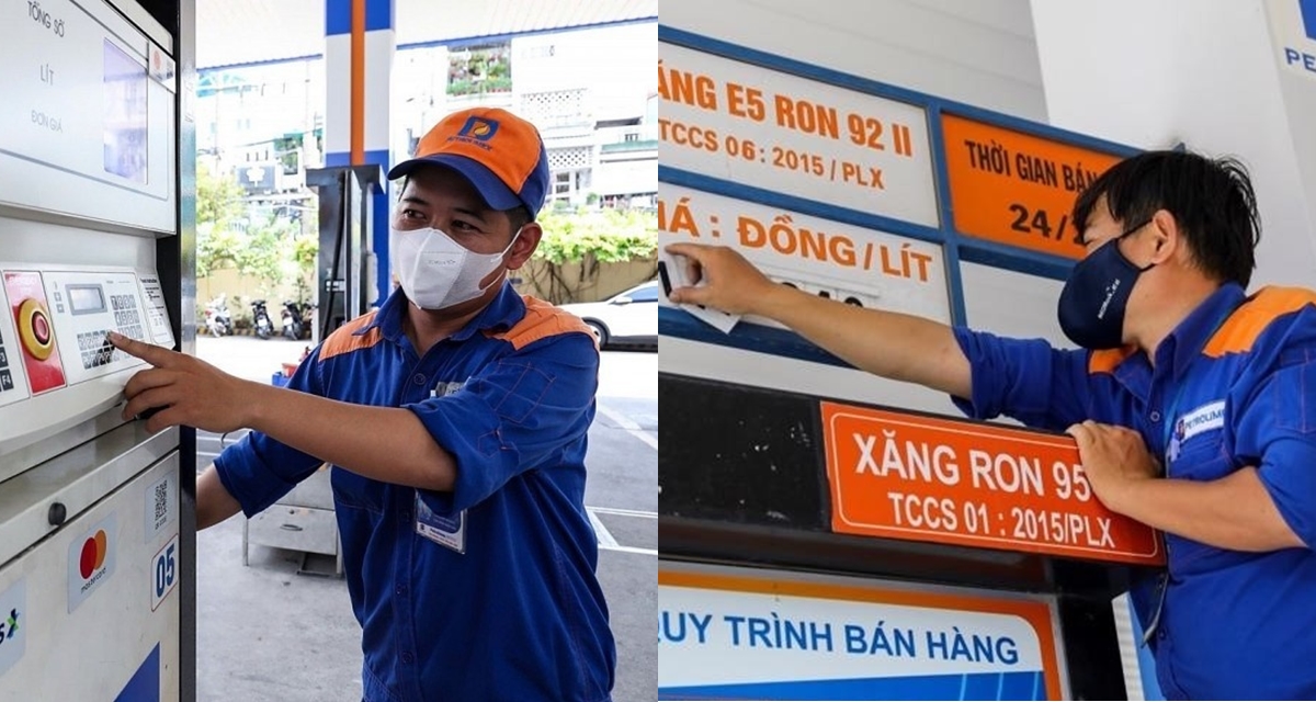 Gi&aacute; xăng dầu tăng giữa đ&ecirc;m: RON 95 tăng hơn 1.800 đồng/l&iacute;t, chỉ duy nhất 1 loại được chi Quỹ B&igrave;nh ổn