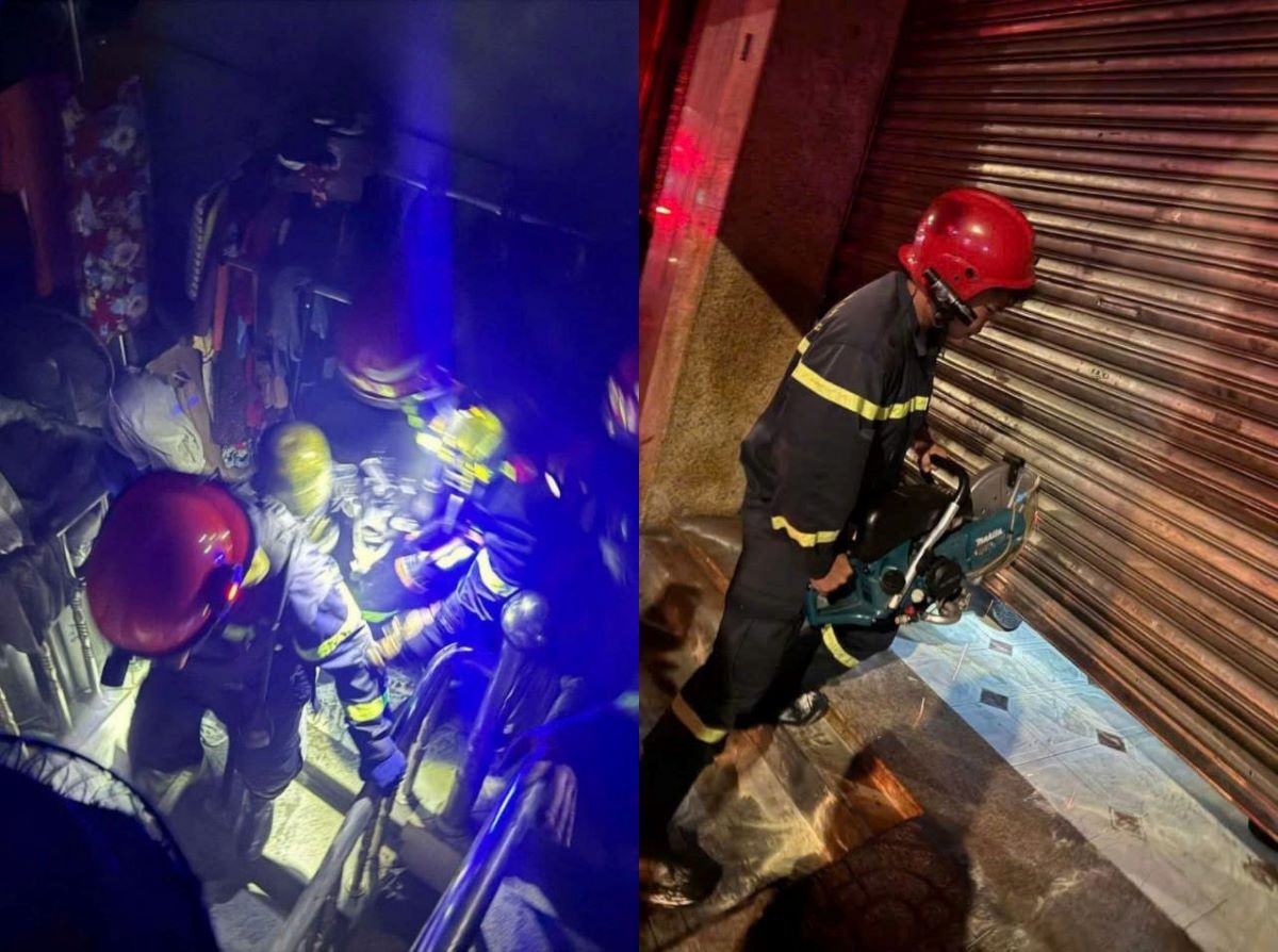 TP.HCM: Giải cứu nghẹt thở 2 người mắc kẹt trong căn nh&agrave; 6 tầng ch&aacute;y dữ dội 