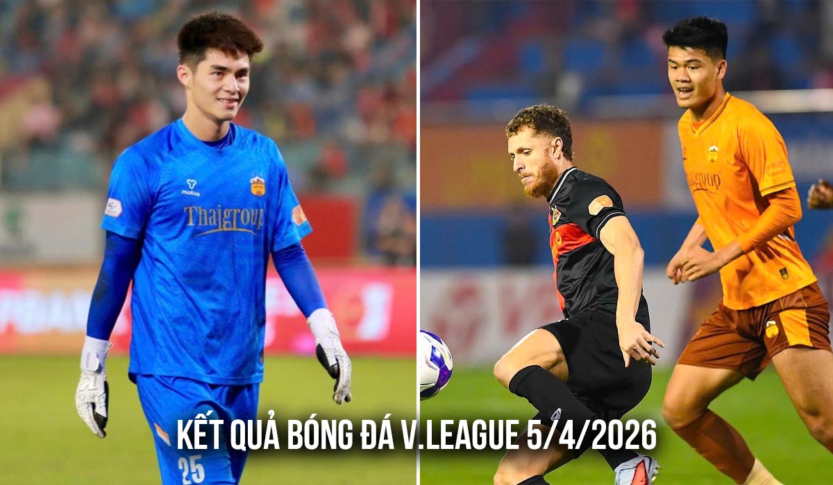 Kết quả b&oacute;ng đ&aacute; V.League h&ocirc;m nay 5/4: Trần Trung Ki&ecirc;n cứu thua xuất thần; Xu&acirc;n Son lập kỷ lục?