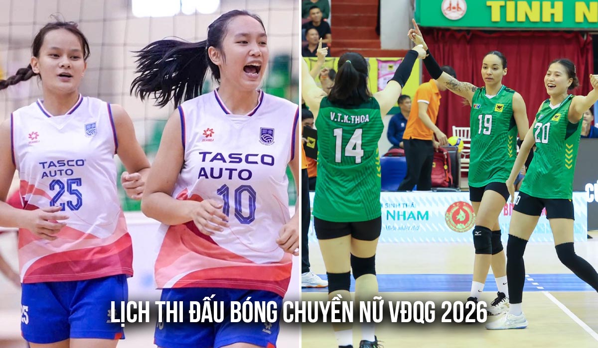 Lịch thi đấu Giải b&oacute;ng chuyền nữ VĐQG 2026 V&ograve;ng 1 - Link xem trực tiếp b&oacute;ng chuyền nữ Việt Nam