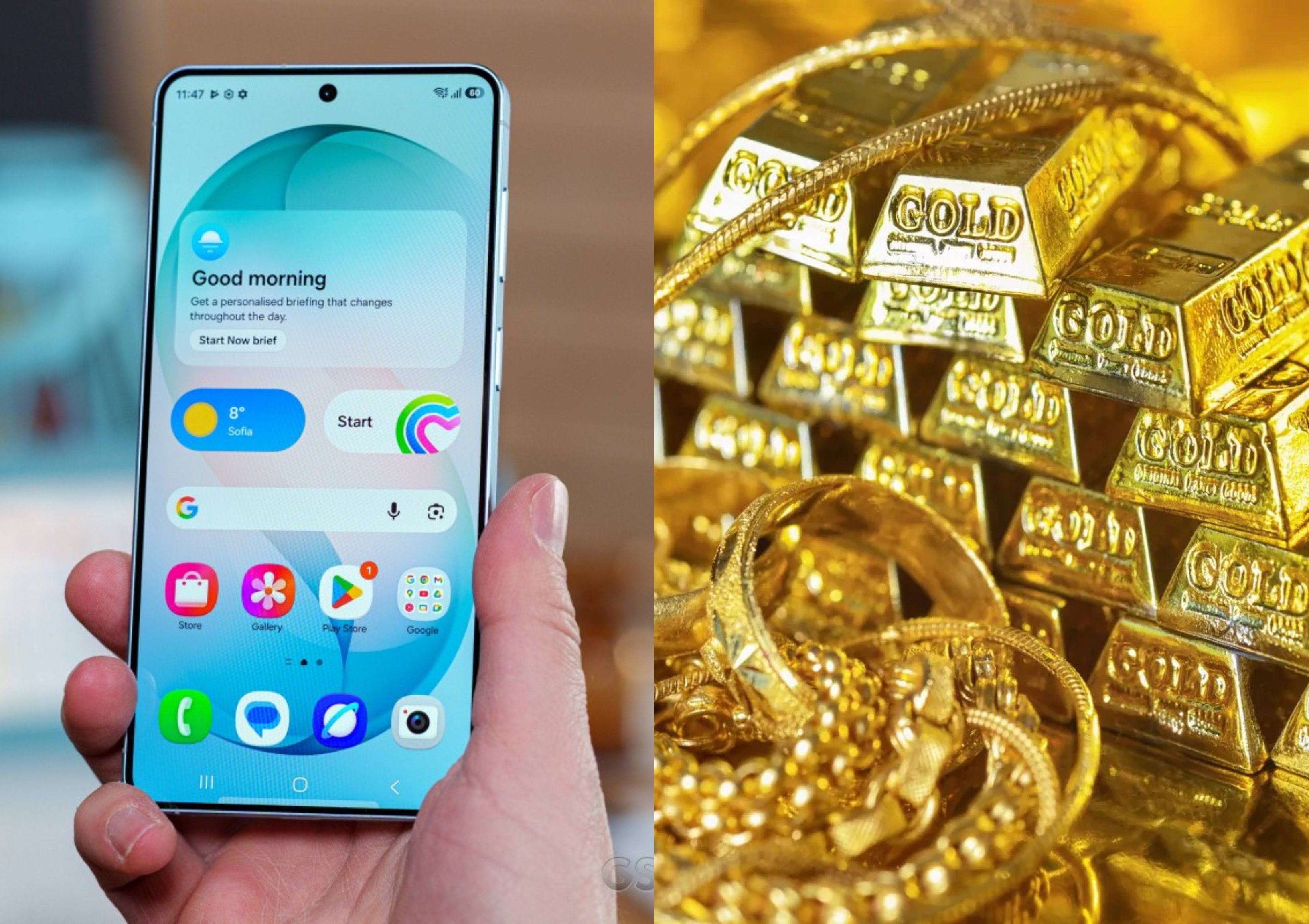 Gi&aacute; v&agrave;ng h&ocirc;m nay 7/4 giảm cả v&agrave;ng SJC v&agrave; v&agrave;ng nhẫn, gi&aacute; điện thoại Samsung ch&iacute;nh h&atilde;ng c&oacute; ảnh hưởng?