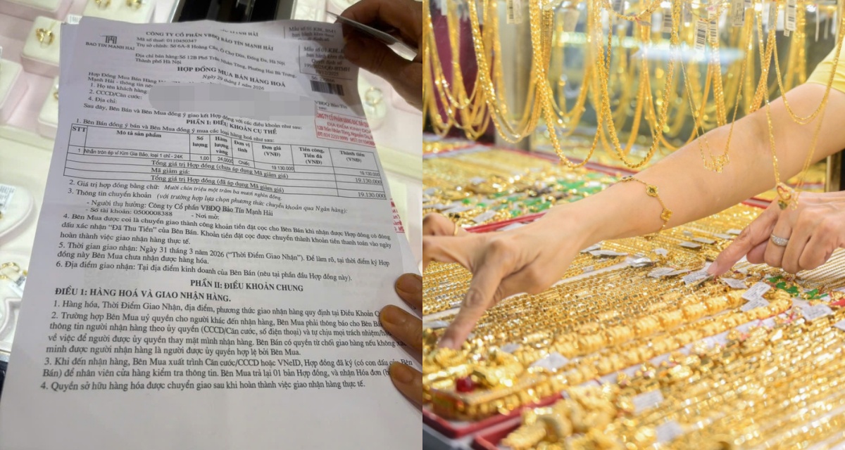 Thực trạng mua v&agrave;ng bằng giấy hẹn tại H&agrave; Nội tặng mạnh, hợp đồng mua b&aacute;n quy định g&igrave;?