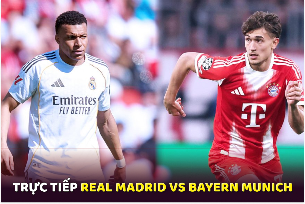 Xem trực tiếp Real Madrid vs Bayern Munich miễn ph&iacute; ở đ&acirc;u, k&ecirc;nh n&agrave;o? Link xem Champions League HD