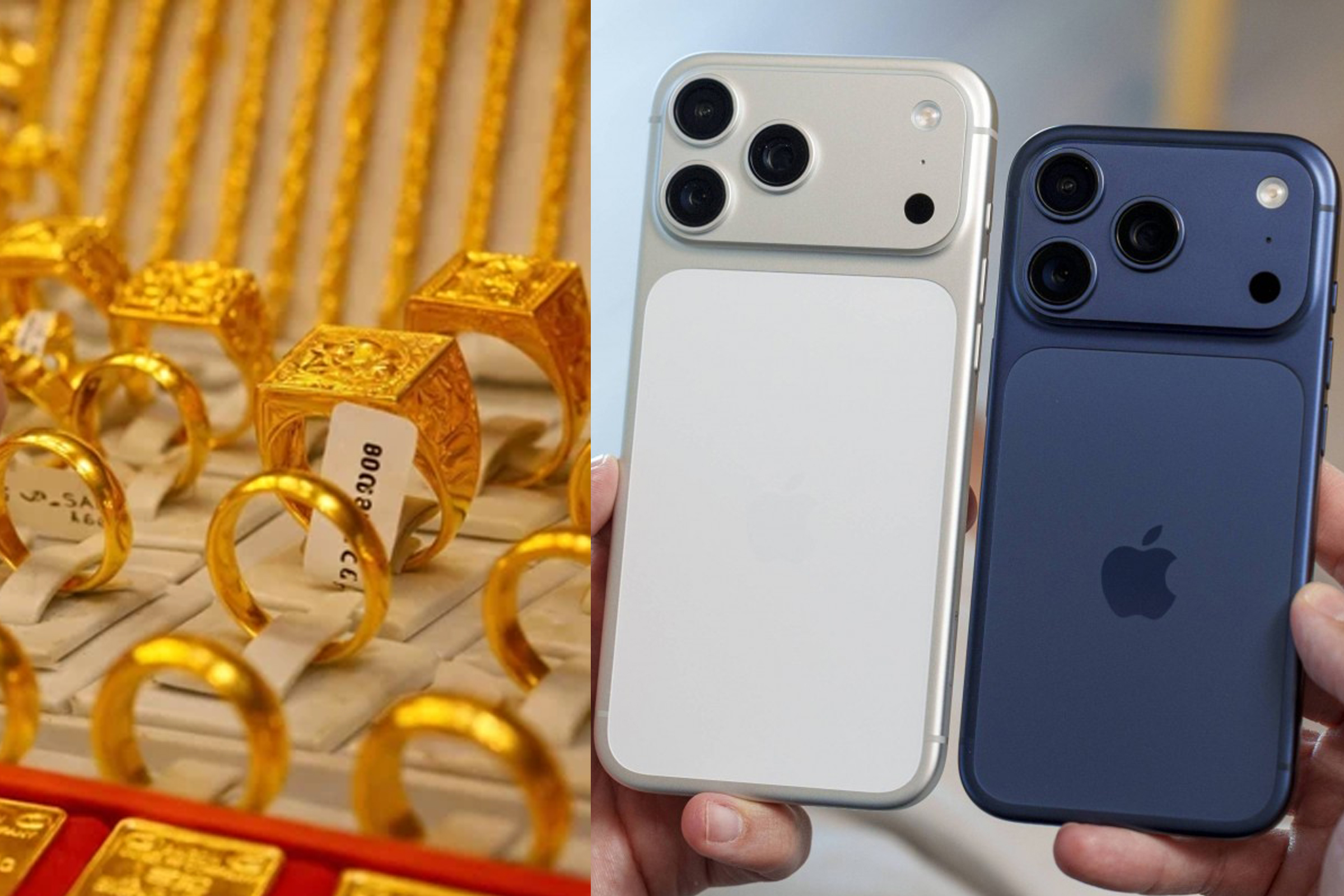 Gi&aacute; v&agrave;ng 9999 h&ocirc;m nay 8/4: Bật tăng thẳng đứng 4,5 triệu/lượng, gi&aacute; b&aacute;n iPhone 17 c&oacute; bị ảnh hưởng?