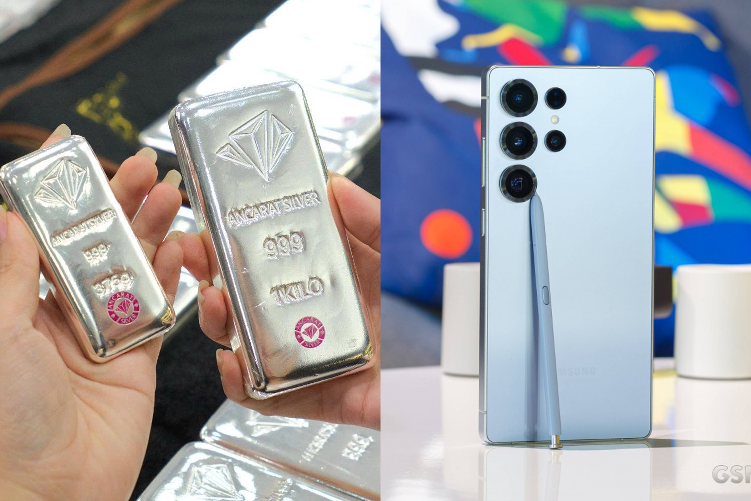 Gi&aacute; bạc h&ocirc;m nay 8/4: Bật tăng 4 triệu đồng/kg, l&ecirc;n cao nhất trong 3 tuần, gi&aacute; b&aacute;n Galaxy S25 ảnh hưởng thế n&agrave;o?