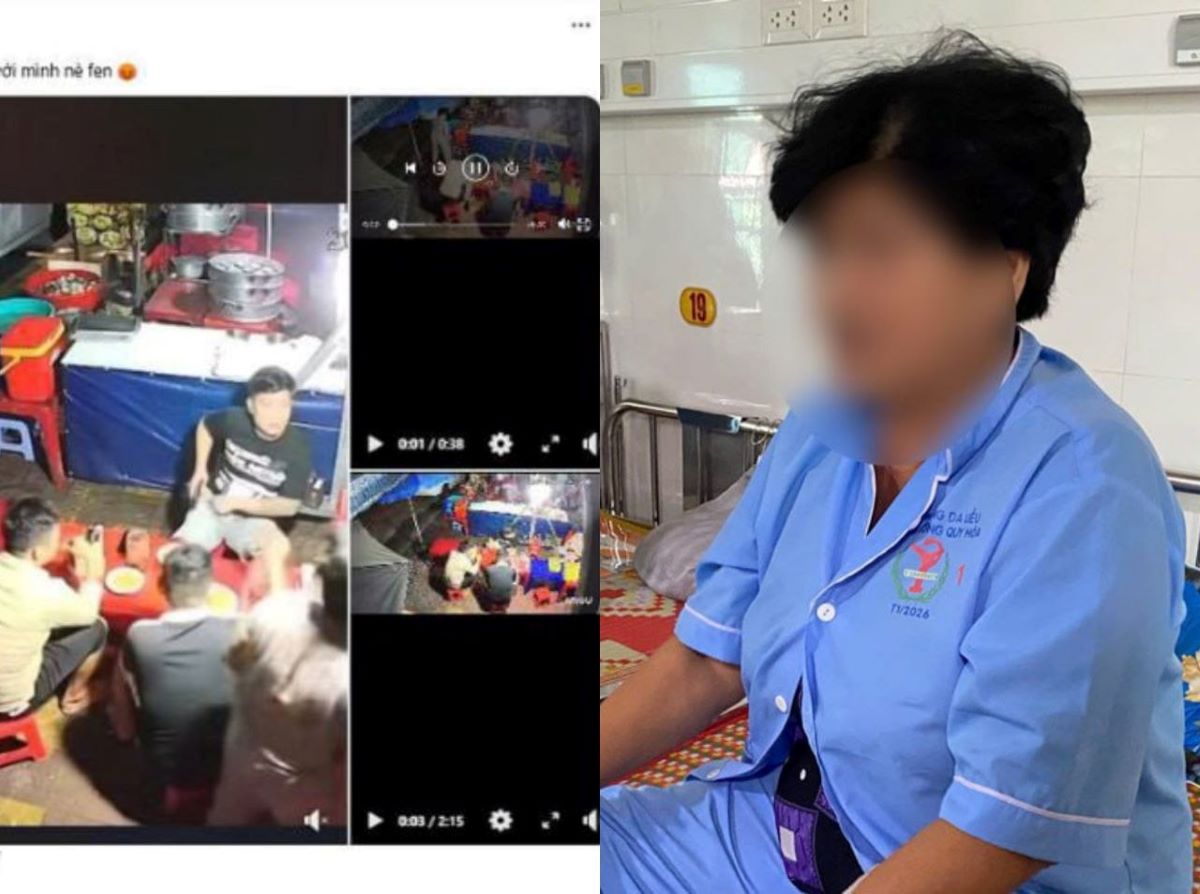 Vụ người phụ nữ bị đ&aacute;nh ở qu&aacute;n ăn vỉa h&egrave;: Lộ t&igrave;nh tiết con trai nạn nh&acirc;n cũng bị h&agrave;nh hung