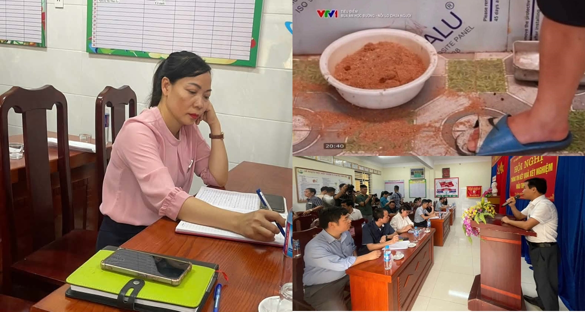 Thịt lợn trường mầm non ở Th&aacute;i Nguy&ecirc;n dương t&iacute;nh virus dịch tả lợn ch&acirc;u Phi, hiệu trưởng bị đ&igrave;nh chỉ