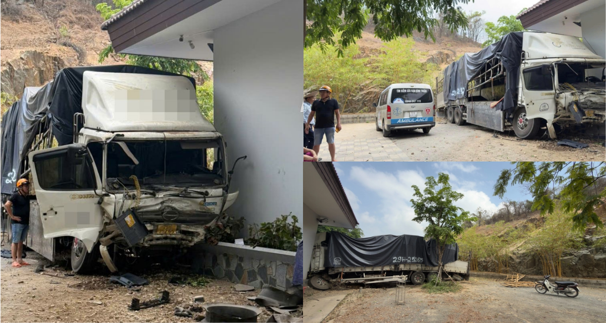 L&acirc;m Đồng: Xe tải bất ngờ lao từ n&uacute;i xuống khu c&ocirc;ng nh&acirc;n, 3 người tử vong