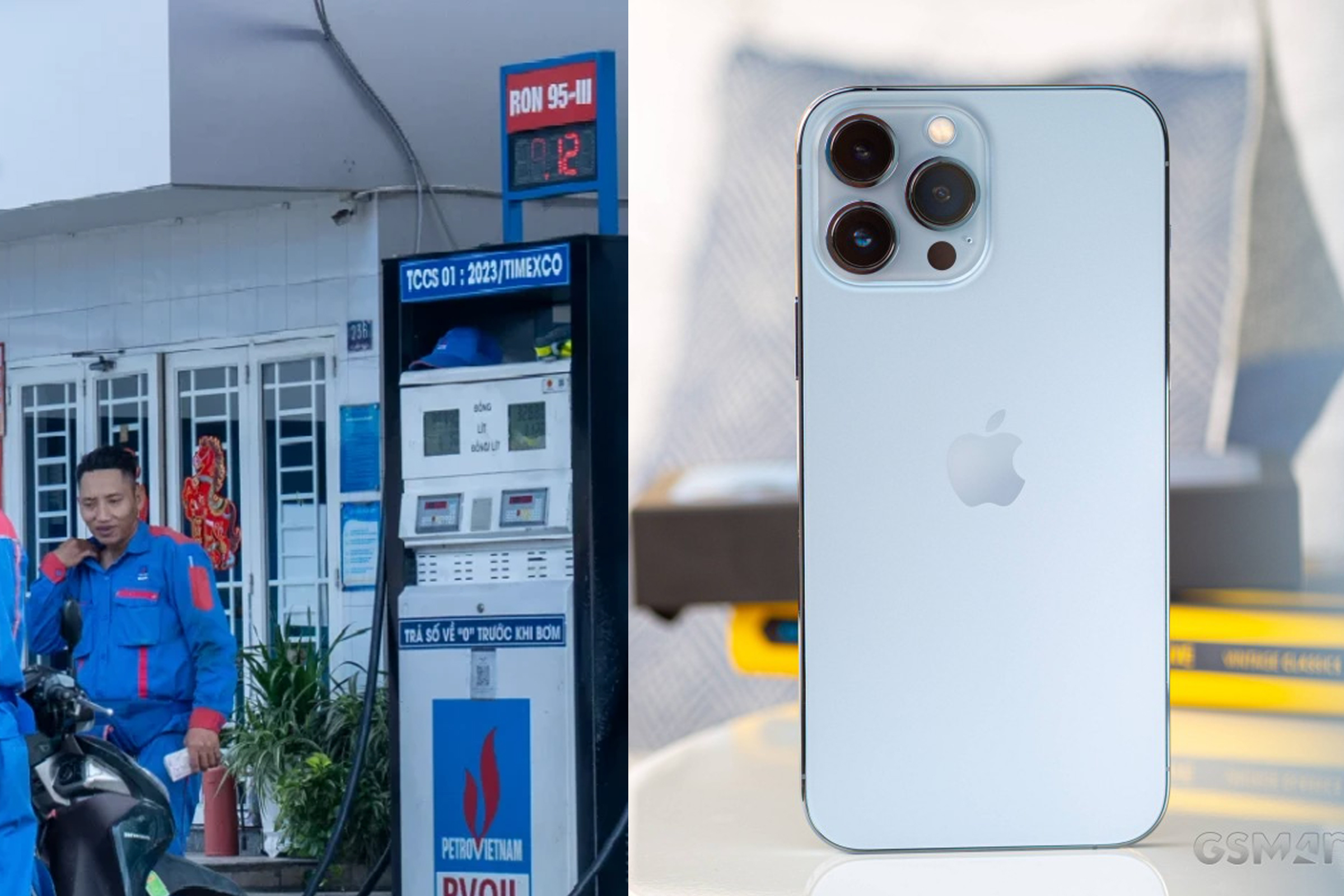 Gi&aacute; xăng dầu mới nhất chiều nay 9/4: gi&aacute; xăng E5 RON92 giảm gần 2.400 đồng/l&iacute;t, gi&aacute; iPhone 13 Pro Max cực ngon