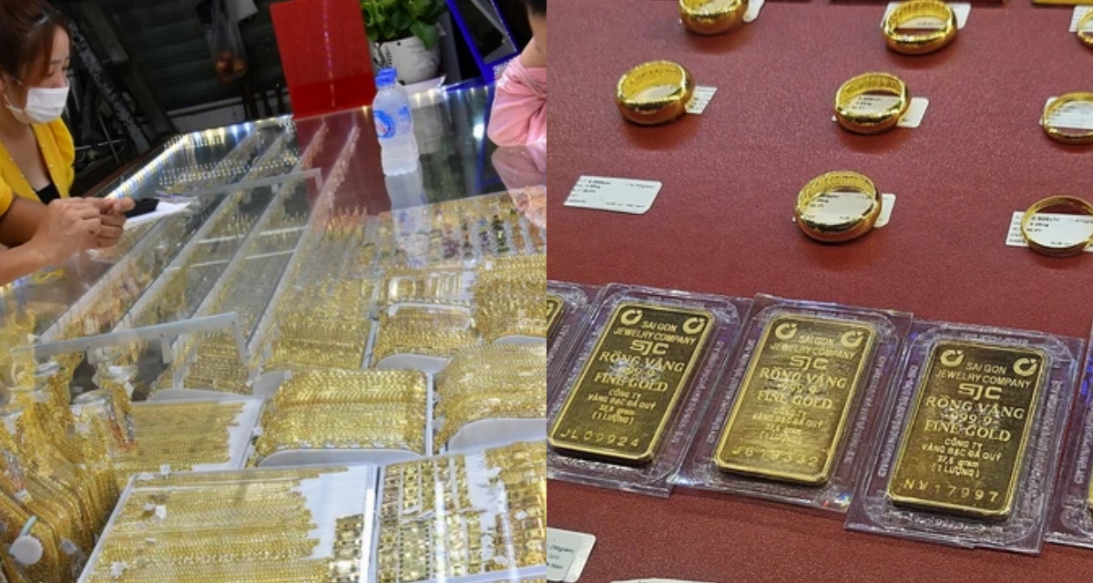 Gi&aacute; v&agrave;ng h&ocirc;m nay (trưa 9/4): V&agrave;ng SJC, nhẫn 9999 giảm tới 3,5 triệu/lượng, thế giới biến động theo giờ 