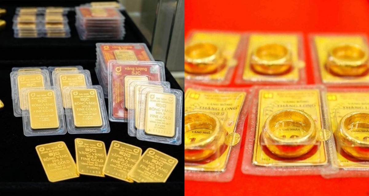 Gi&aacute; v&agrave;ng chốt phi&ecirc;n 9/4: V&agrave;ng SJC, nhẫn 9999 giảm theo diễn biến thế giới, nguy&ecirc;n nh&acirc;n thị trường biến động mạnh? 