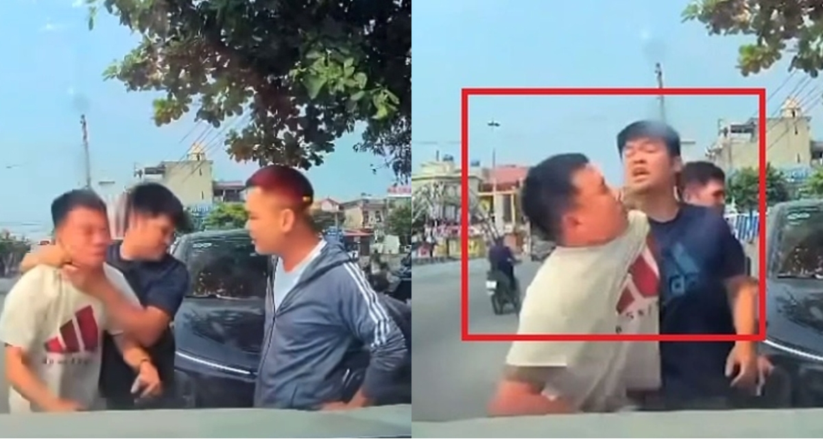 Thanh H&oacute;a: C&ocirc;ng an th&ocirc;ng vụ t&agrave;i xế &ocirc; t&ocirc; b&oacute;p cổ, đ&aacute;nh người, đ&atilde; tạm giữ h&igrave;nh sự người h&agrave;nh hung