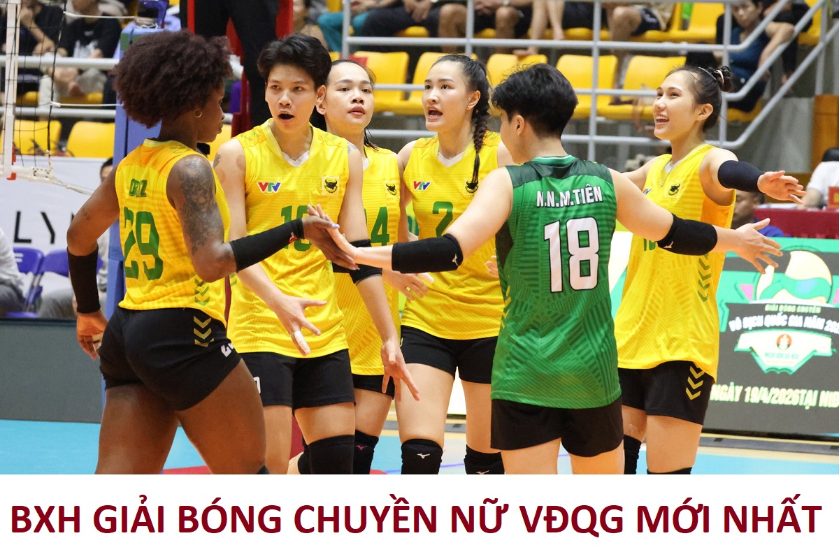 Bảng xếp hạng Giải b&oacute;ng chuyền nữ Việt Nam VĐQG 2026 mới nhất: VTV B&igrave;nh Điền Long An g&acirc;y thất vọng lớn