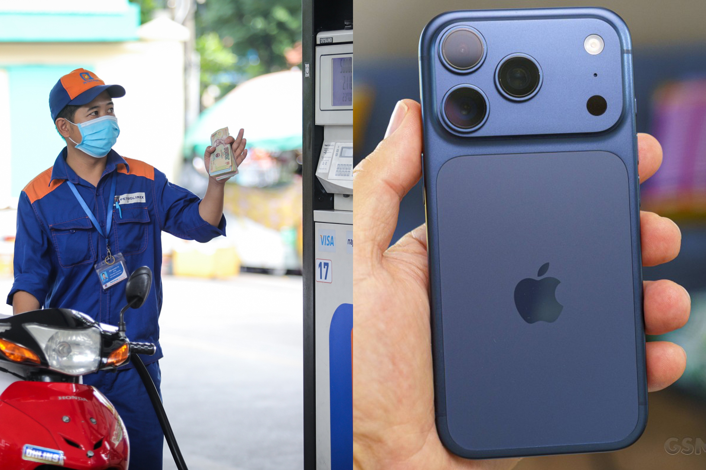 Gi&aacute; xăng dầu chiều h&ocirc;m nay 12/4: Gi&aacute; xăng RON95, gi&aacute; xăng E5 RON92, gi&aacute; dầu diesel giảm kỷ lục, gi&aacute; iPhone 17 ra sao?