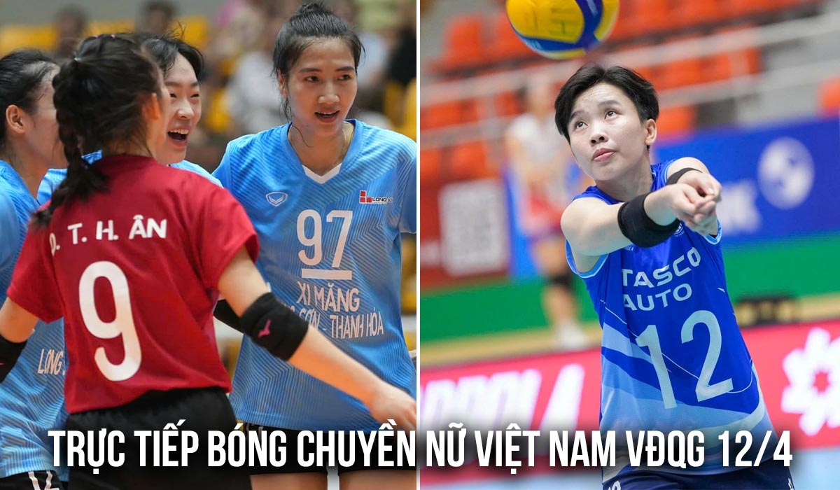 Link xem trực tiếp b&oacute;ng chuyền nữ Việt Nam VĐQG h&ocirc;m nay 12/4: T&acirc;n binh tiếp tục tạo địa chấn?
