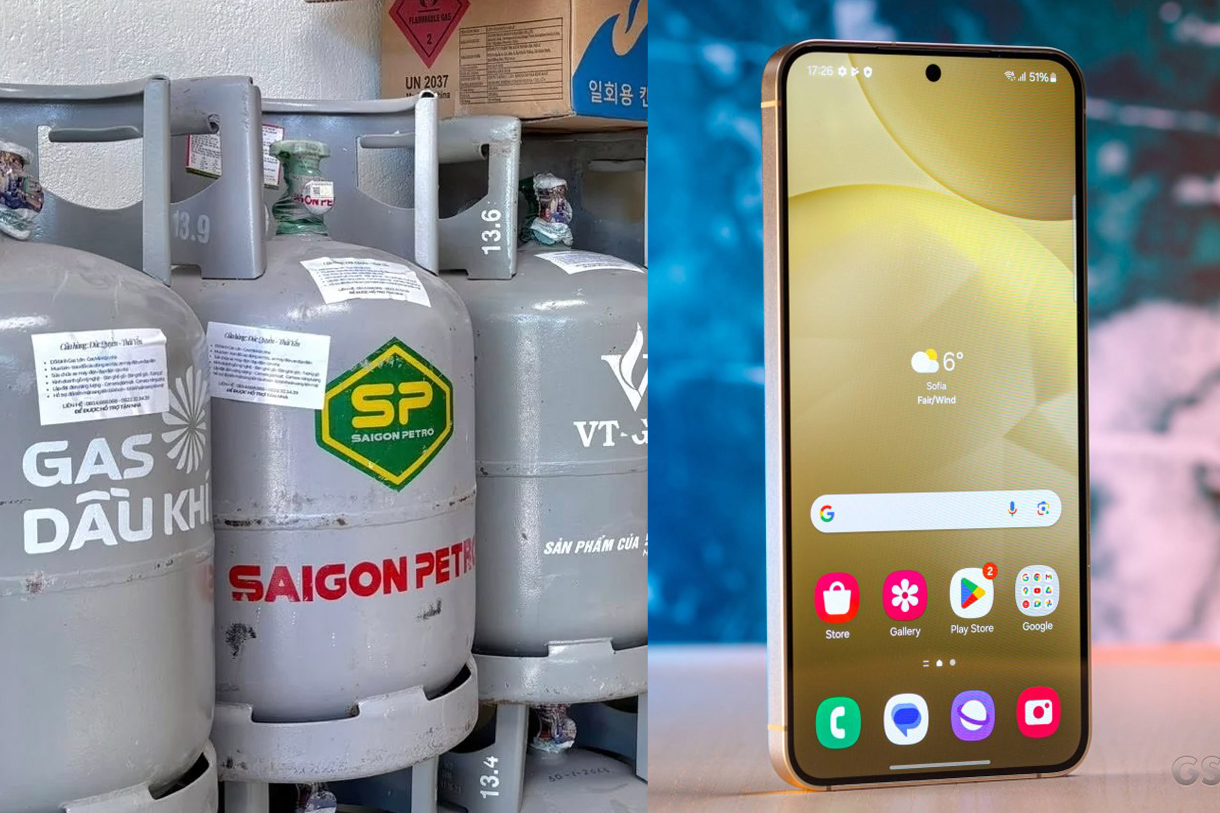 Gi&aacute; gas h&ocirc;m nay 13/4: B&atilde;o giảm gi&aacute;, b&igrave;nh gas 12kg giảm 20.000 đồng, b&igrave;nh gas 45kg giảm 75.000 đồng, gi&aacute; Galaxy S24 rẻ