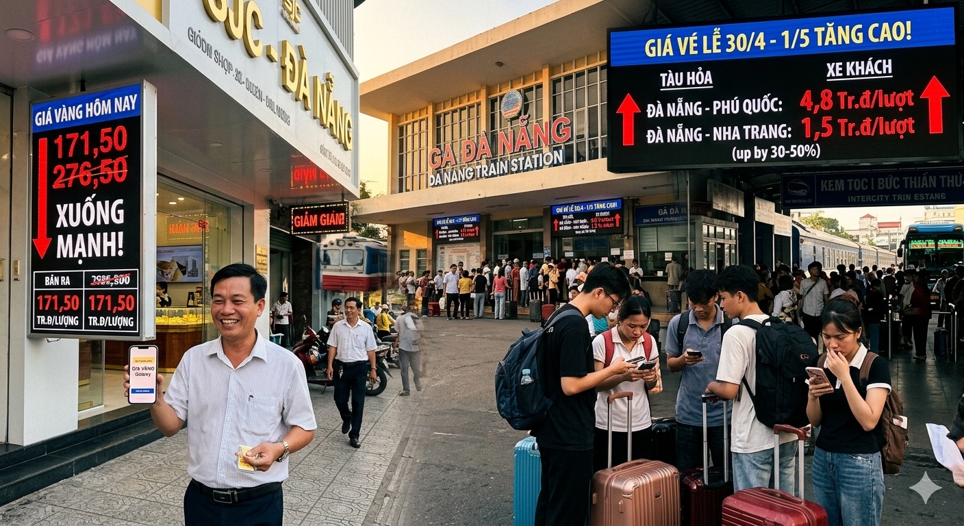 Tối 13/4: Gi&aacute; v&agrave;ng, xăng hạ nhiệt nhưng v&eacute; m&aacute;y bay, tour lễ 30/4 &ndash; 1/5 tăng mạnh, mẹo đặt v&eacute; t&agrave;u xe rẻ