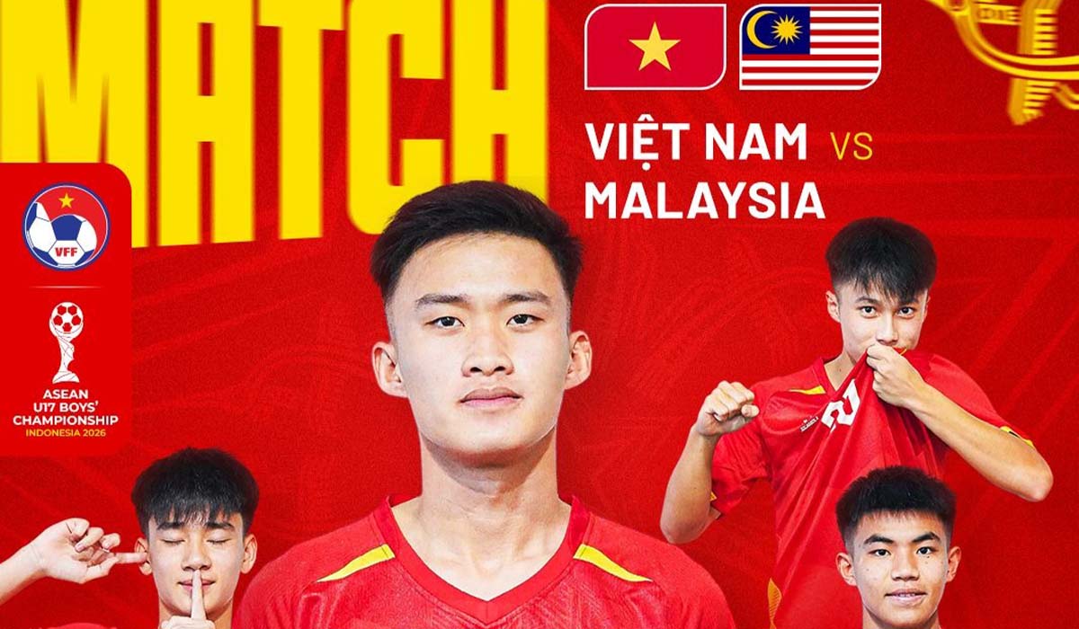 Link xem trực tiếp U17 Việt Nam 3-0 U17 Malaysia - VCK U17 Đ&ocirc;ng Nam &Aacute; 2026: Xuất hiện b&agrave;n thắng sớm