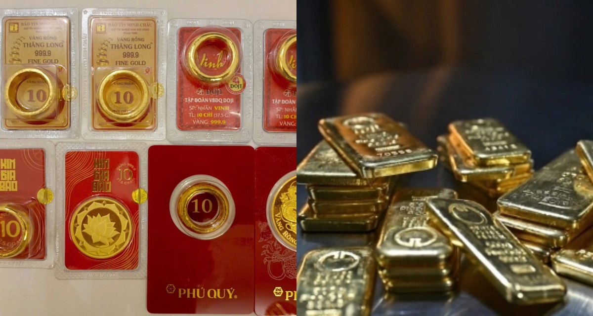 Gi&aacute; v&agrave;ng trong nước lệch nhịp gi&aacute; v&agrave;ng thế giới, ch&ecirc;nh lệch thu hẹp, người mua lỗ sau một tuần giao dịch