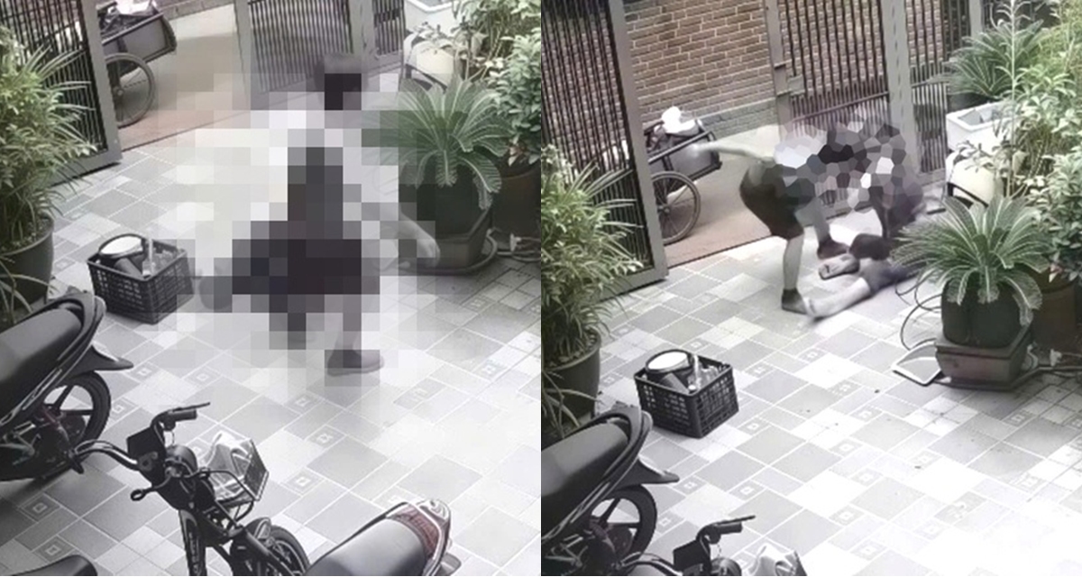 C&ocirc;ng an th&ocirc;ng tin vụ chồng đ&aacute;nh vợ d&atilde; man từ s&acirc;n v&agrave;o nh&agrave; trước mặt trẻ nhỏ, vợ xin kh&ocirc;ng xử l&yacute; chồng