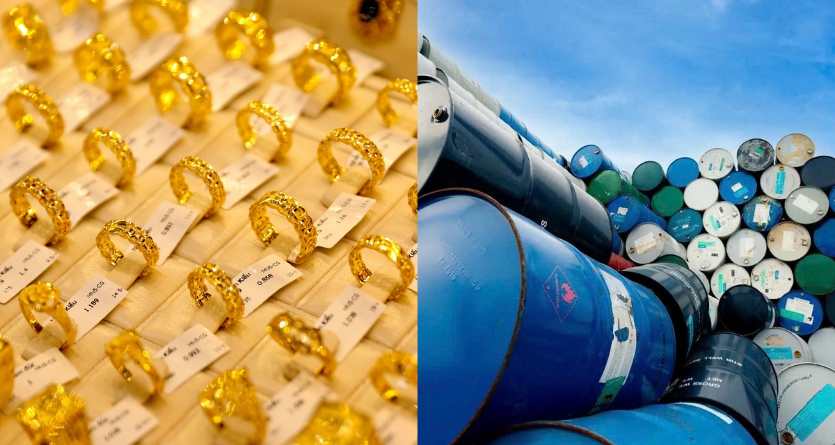 Gi&aacute; v&agrave;ng giảm, gi&aacute; dầu tăng sau diễn biến tại eo biển Hormuz: Yếu tố n&agrave;o chi phối thị trường?