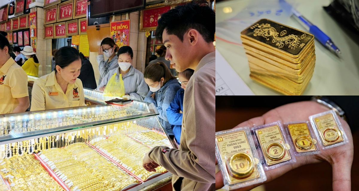 Gi&aacute; v&agrave;ng h&ocirc;m nay (trưa 14/4): V&agrave;ng SJC, PNJ, DOJI, BTMC, Ph&uacute; Qu&yacute; biến động theo giờ, thế giới chịu &aacute;p lực nhiều yếu tố