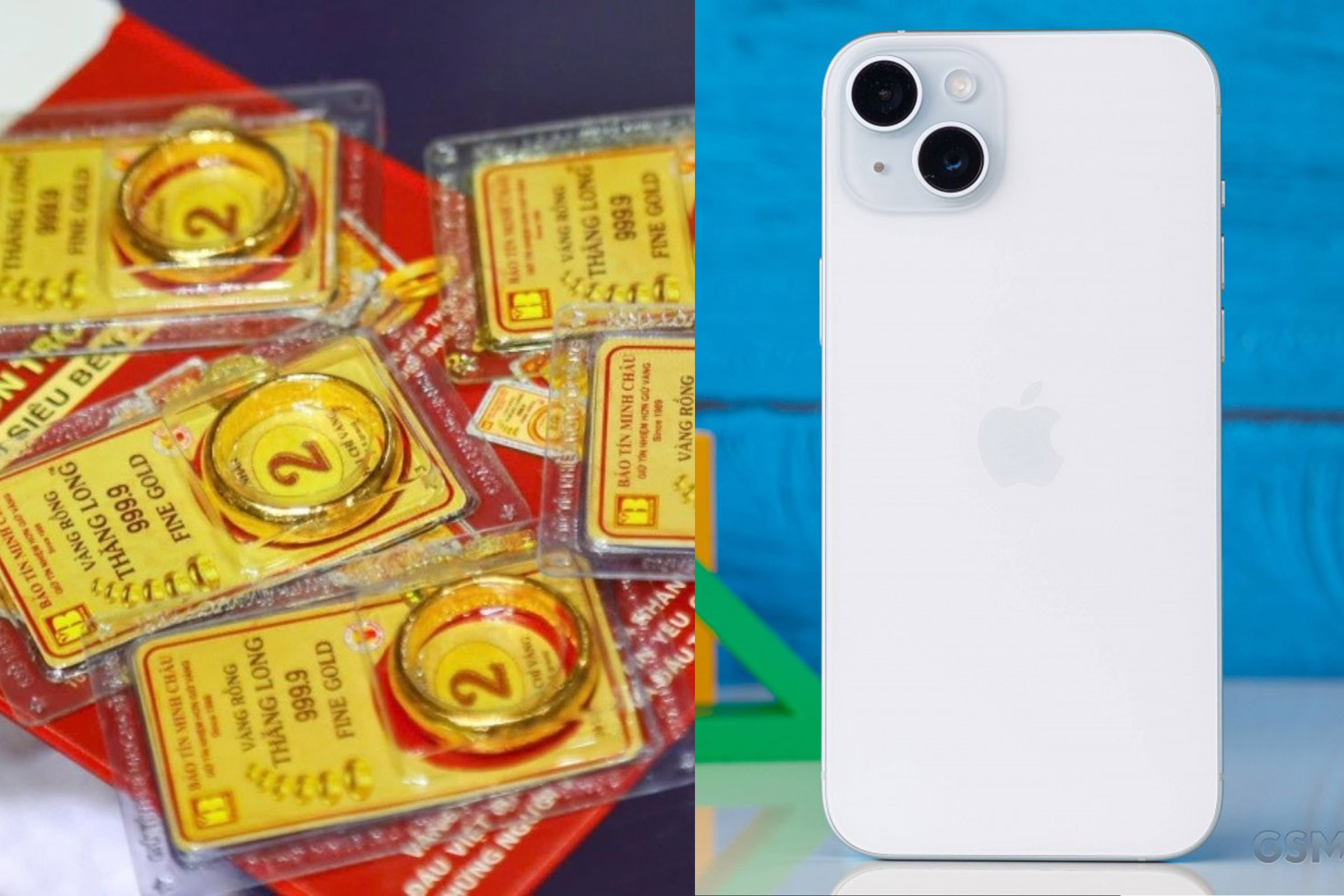 Gi&aacute; v&agrave;ng chiều h&ocirc;m nay 15/4: V&agrave;ng SJC, v&agrave;ng nhẫn đảo chiều giảm mạnh, lao dốc 3 triệu đồng/lượng, gi&aacute; iPhone 15 ra sao?