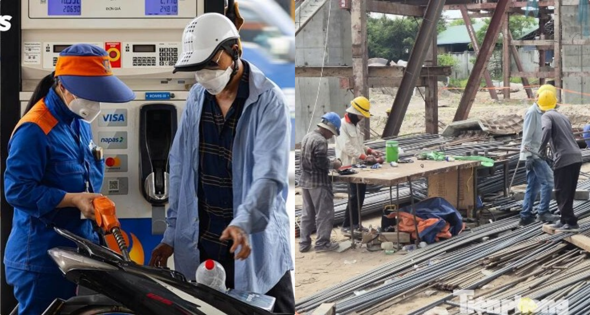 Gi&aacute; xăng dầu h&ocirc;m nay 15/4: Nh&agrave; thầu k&ecirc;u trời v&igrave; vật liệu \'nhảy m&uacute;a\' theo xăng RON95, dầu Diesel