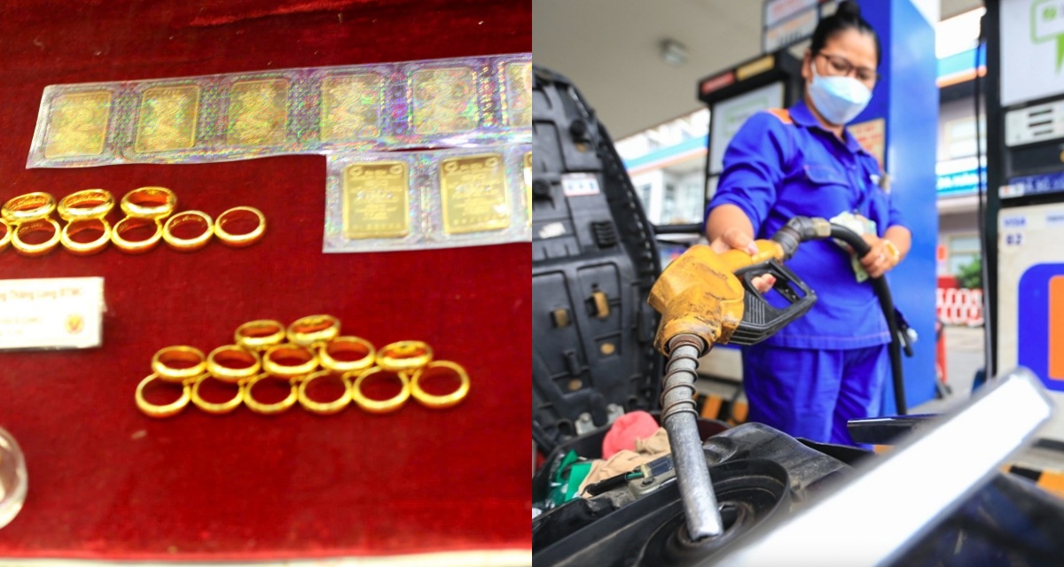 Gi&aacute; v&agrave;ng h&ocirc;m nay 15/4: SJC, nhẫn 9999 tăng theo thế giới, xăng dầu E5 RON92, RON95-III, diesel, mazut biến động ra sao?