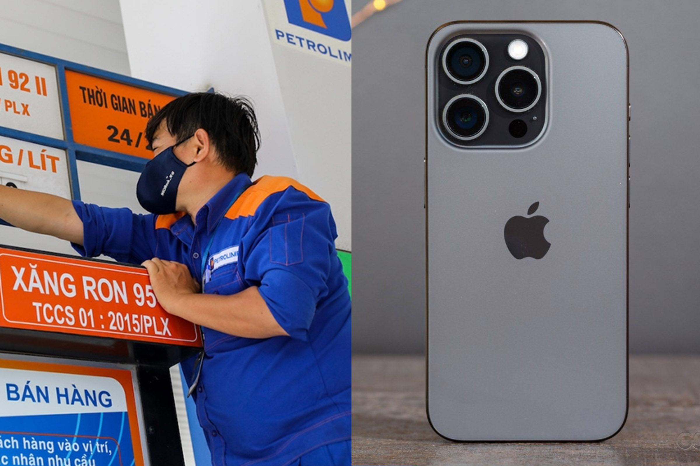 Gi&aacute; xăng dầu Petrolimex chiều h&ocirc;m nay 16/4: Dầu từ 20.000 đồng, xăng từ 22.000 đồng, gi&aacute; iPhone 15 c&oacute; biến động?