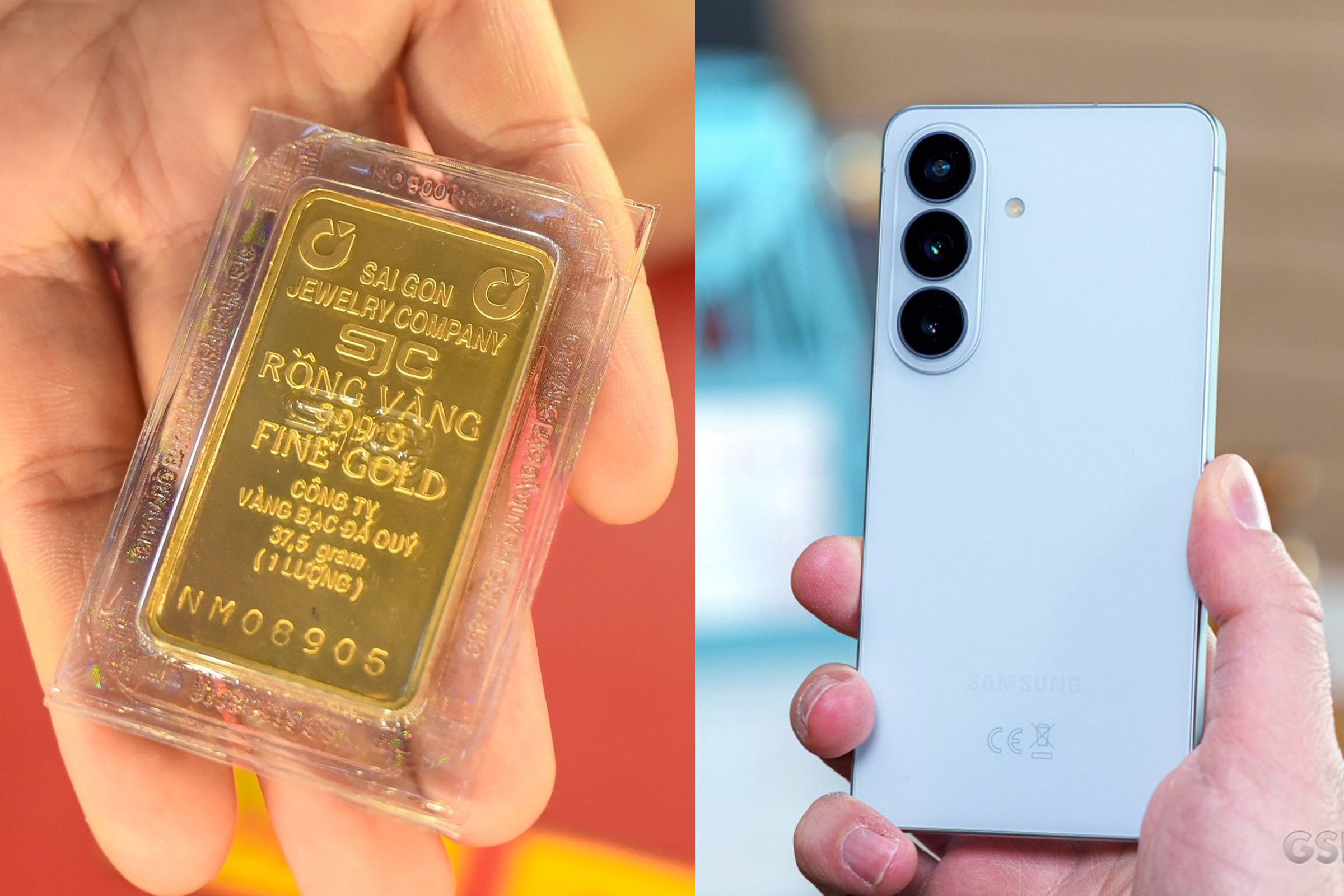 Gi&aacute; v&agrave;ng chiều h&ocirc;m nay 16/4: Tiếp đ&agrave; giảm mạnh, rơi thẳng đứng 1,5 triệu đồng/lượng, gi&aacute; b&aacute;n Galaxy S26 cũng giảm theo