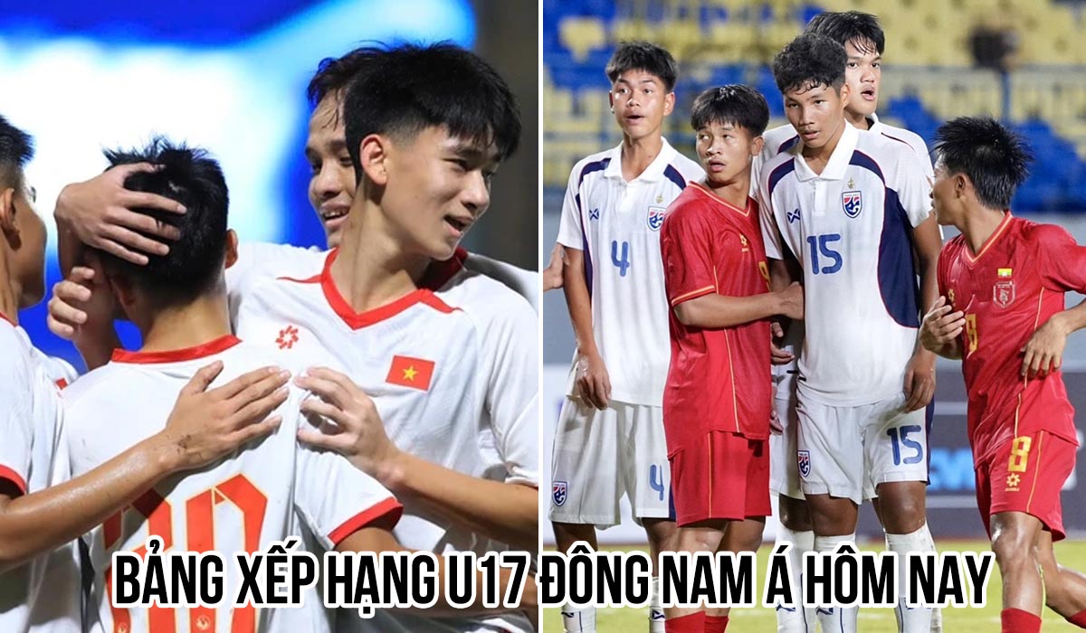 Bảng xếp hạng U17 Đ&ocirc;ng Nam &Aacute; h&ocirc;m nay 16/4: ĐT Việt Nam x&acirc;y chắc ng&ocirc;i đầu; Th&aacute;i Lan bị loại sớm?