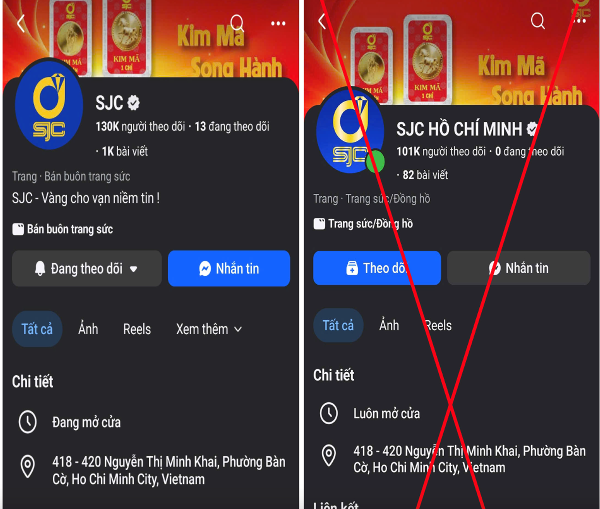 C&ocirc;ng ty SJC th&ocirc;ng b&aacute;o khẩn đến người d&acirc;n chuẩn bị mua v&agrave;ng, cảnh gi&aacute;c bẫy giao dịch v&agrave;ng gi&aacute; rẻ