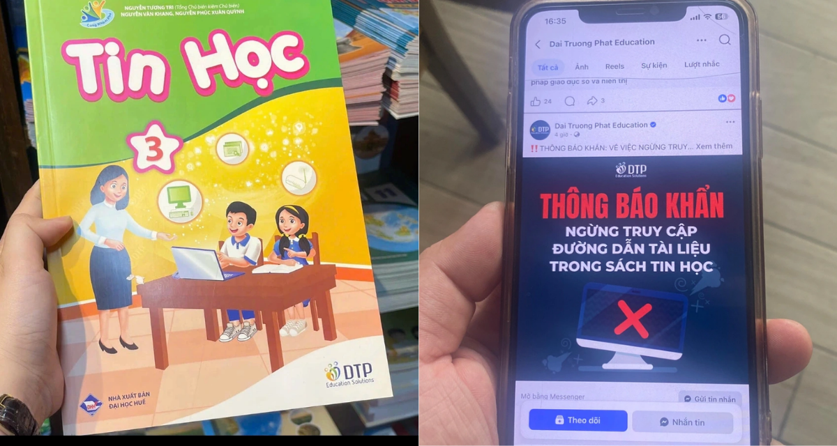 Vụ s&aacute;ch Tin học lớp 3 c&oacute; link dẫn đến web \'đen\': Th&ocirc;ng tin mới g&acirc;y bất ngờ