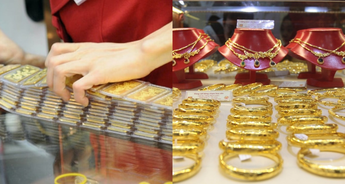 Gi&aacute; v&agrave;ng h&ocirc;m nay (trưa 17/4): V&agrave;ng SJC, nhẫn 9999 đồng loạt giảm, ch&ecirc;nh lệch gi&aacute; v&agrave;ng thế giới nới rộng