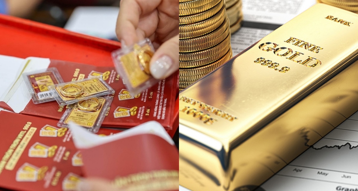 Gi&aacute; v&agrave;ng h&ocirc;m nay 17-4: V&agrave;ng SJC, PNJ, DOJI, BTMC, Ph&uacute; Qu&yacute; giảm tới 2,5 triệu/lượng, gi&aacute; thế giới điều chỉnh theo USD