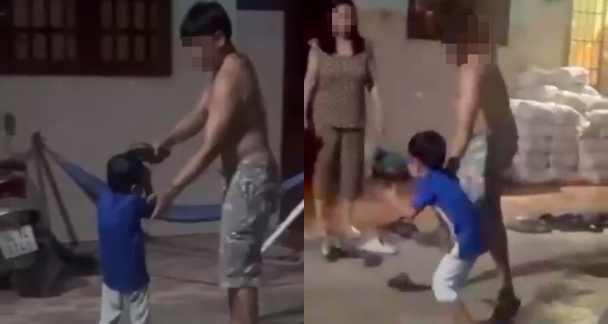 Người cha cầm d&eacute;p đ&aacute;nh v&agrave;o mặt con 3 tuổi ở TP HCM giải th&iacute;ch l&yacute; do ra tay, đ&atilde; l&agrave;m việc với c&ocirc;ng an