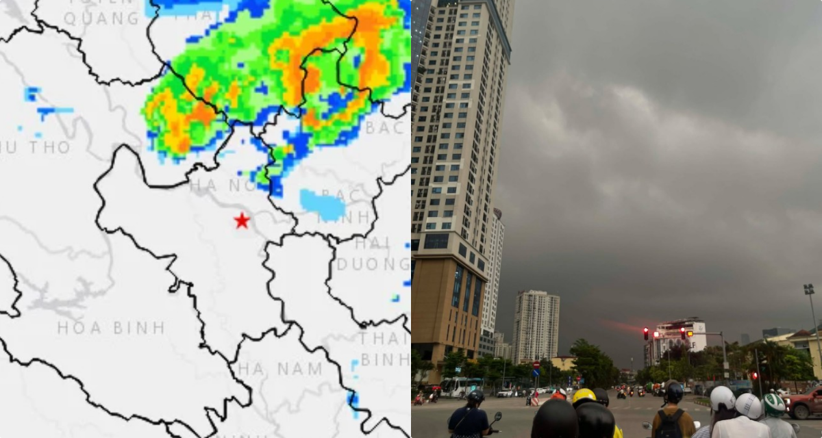 Tin thời tiết mới nhất: M&acirc;y đối lưu \'khổng lồ\' &aacute;p s&aacute;t H&agrave; Nội, chi tiết c&aacute;c nơi mưa to v&agrave; c&oacute; nguy cơ ngập